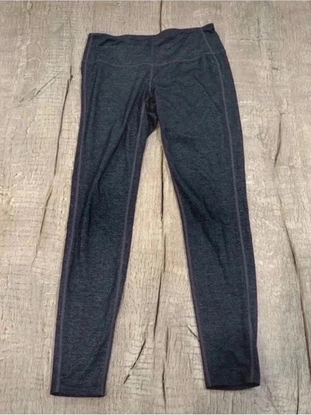 Athleta Dark Gray Full-Length Leggings with Subtle Shimmer